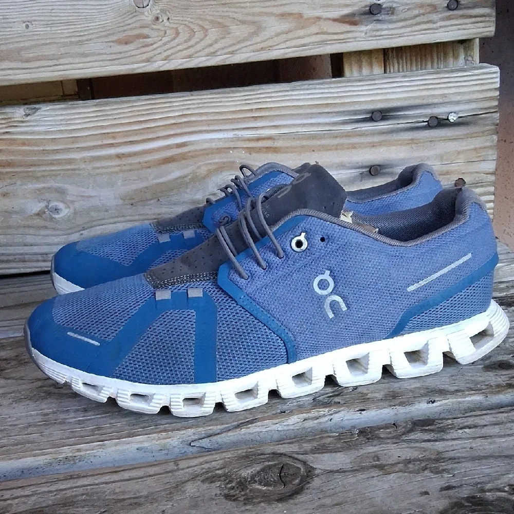 On Running Men's Blue and Gray Athletic Shoes - Picture 5 of 15